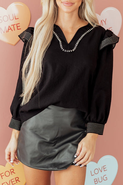 Elowen Long Sleeve Blouse Long Sleeve Top - Hello Beautiful BoutiqueBlouses & ShirtsThreaded Pear