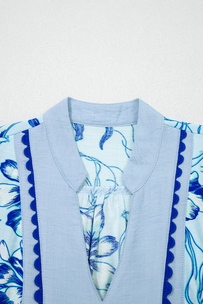 Elowen Short Sleeve Floral Blouse - Hello Beautiful BoutiqueBlouses & ShirtsThreaded Pear