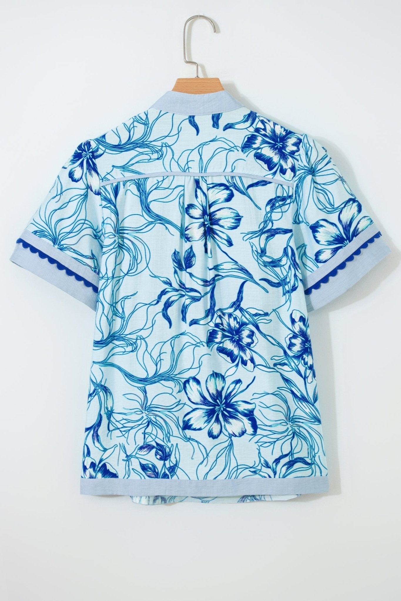 Elowen Short Sleeve Floral Blouse - Hello Beautiful BoutiqueBlouses & ShirtsThreaded Pear