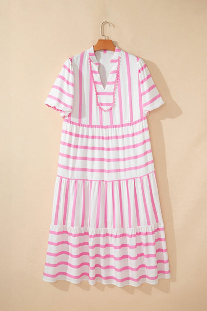 Elowen Sleeve Tiered Maxi PLUS Dress - Hello Beautiful BoutiquePlus Size Maxi DressesThreaded Pear