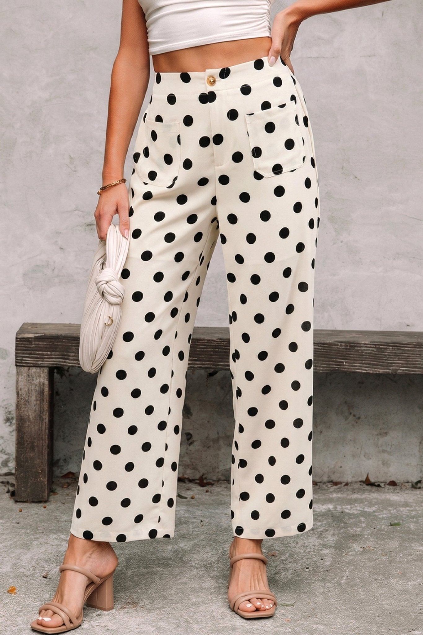 Elsa Patched Loose Pants - Hello Beautiful BoutiquePants & CulotteThreaded Pear