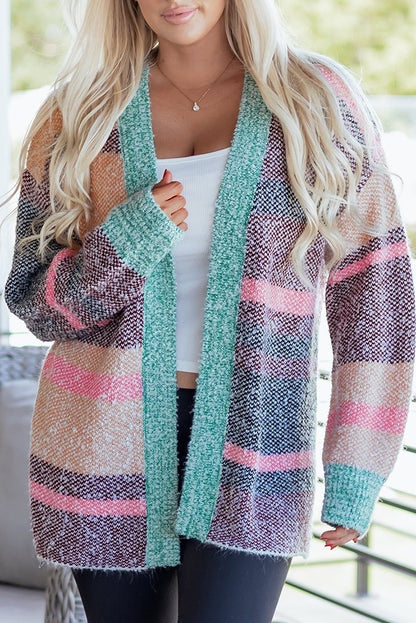 Elsa Slit Open Front Cardigan - Hello Beautiful BoutiqueCardigansThreaded Pear