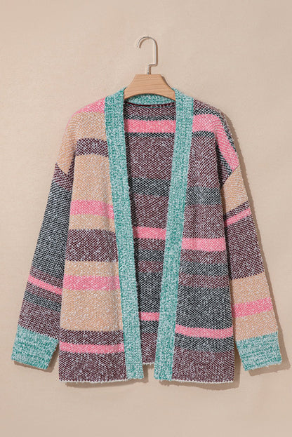 Elsa Slit Open Front Cardigan - Hello Beautiful BoutiqueCardigansThreaded Pear