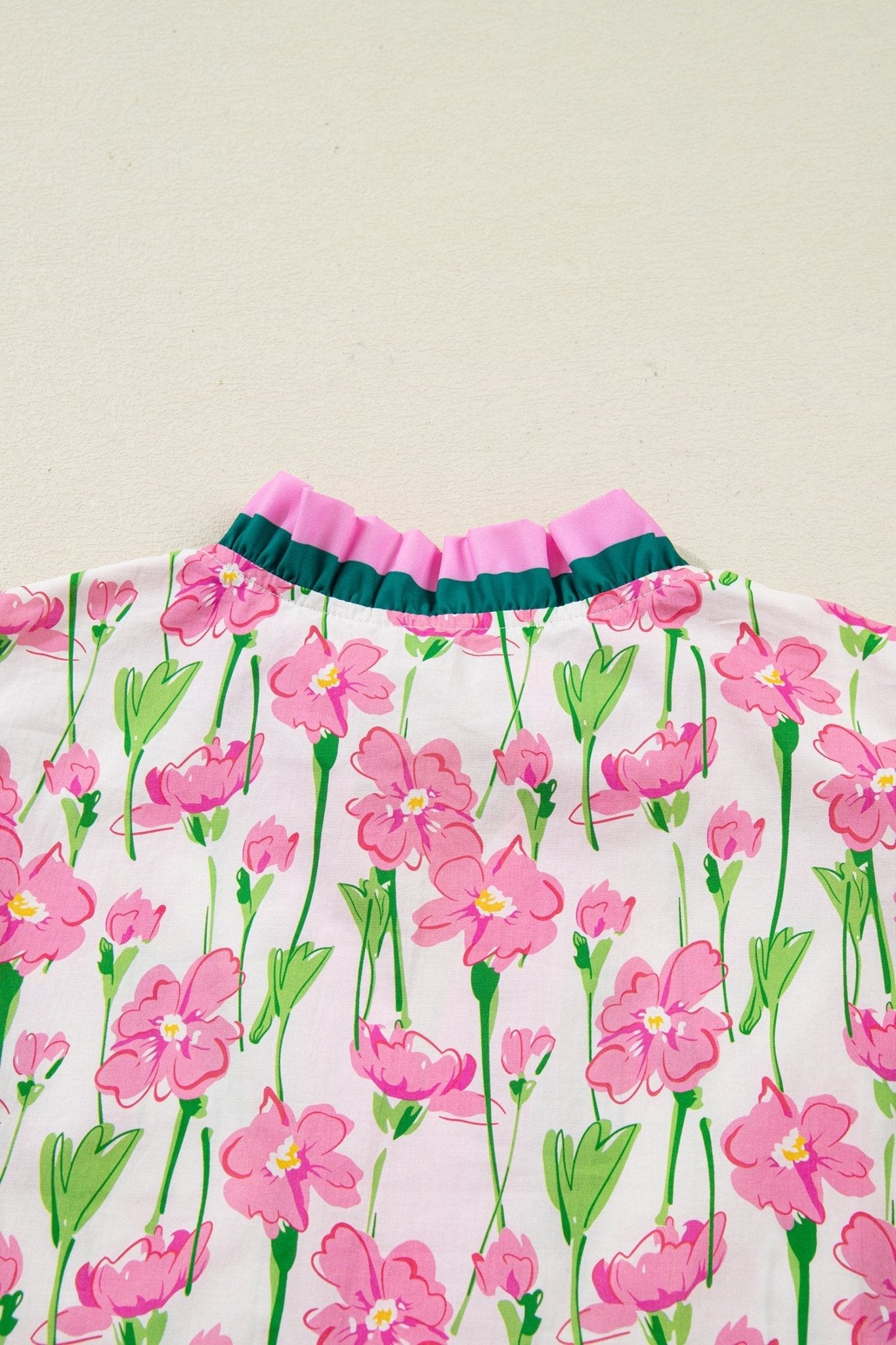 Elyse Ruffled Short Sleeve Blouse - Hello Beautiful BoutiqueBlouses & ShirtsThreaded Pear