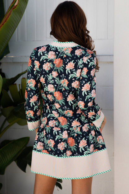 Emadora Hem Shift Mini Dress - Hello Beautiful BoutiqueFloral DressesThreaded Pear
