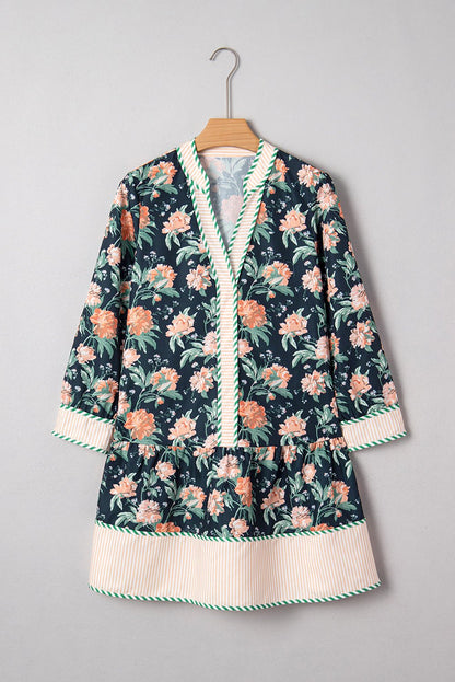 Emadora Hem Shift Mini Dress - Hello Beautiful BoutiqueFloral DressesThreaded Pear