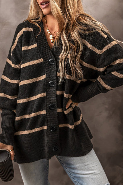 Emakira Drop Shoulder Loose Cardigan - Hello Beautiful BoutiqueCardigansThreaded Pear