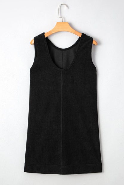 Emapia Corduroy Sleeveless Mini Dress - Hello Beautiful BoutiqueMini DressesThreaded Pear