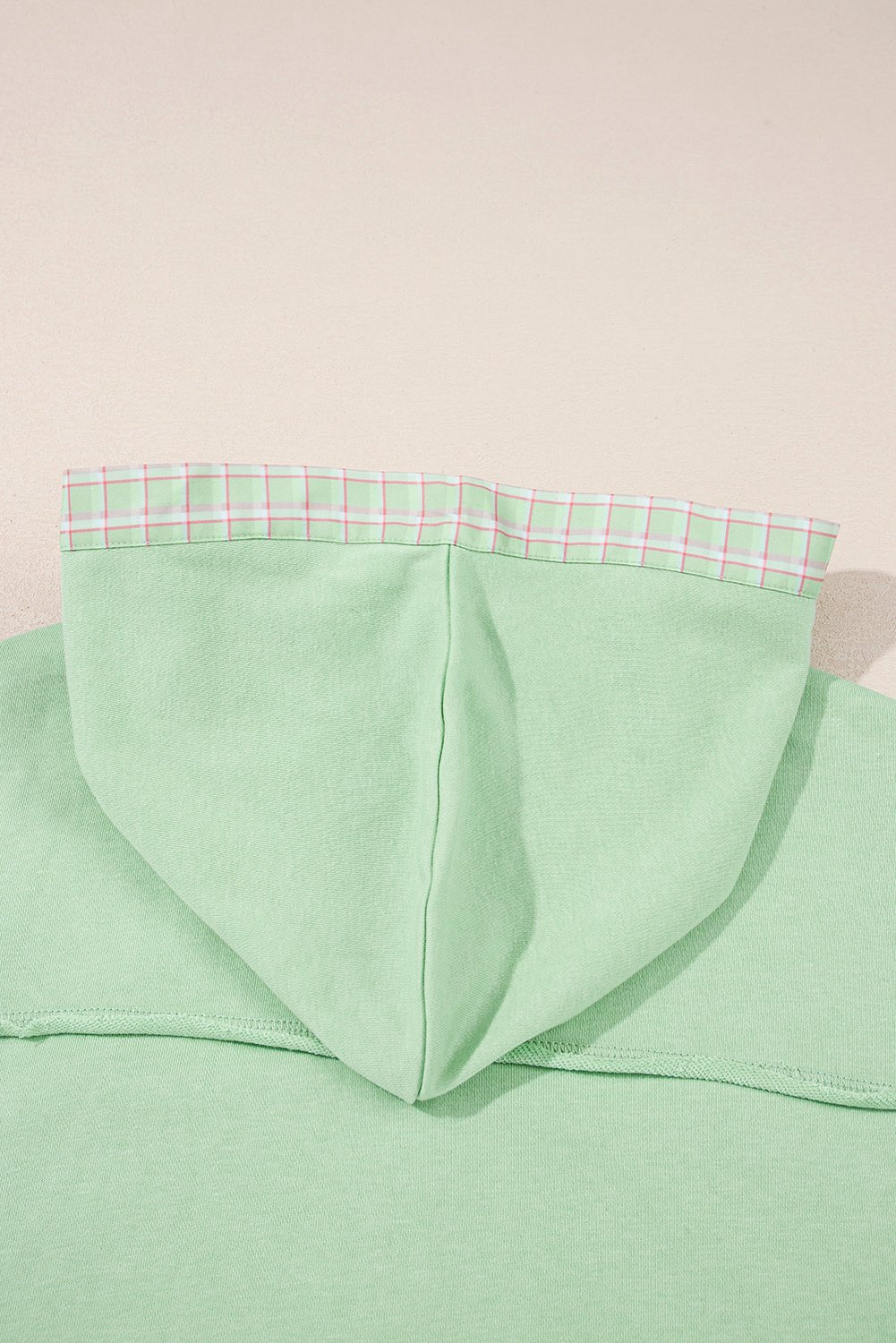 Emberly Patchwork Half Hooded Pullover - Hello Beautiful BoutiqueLong Sleeve TopsThreaded Pear