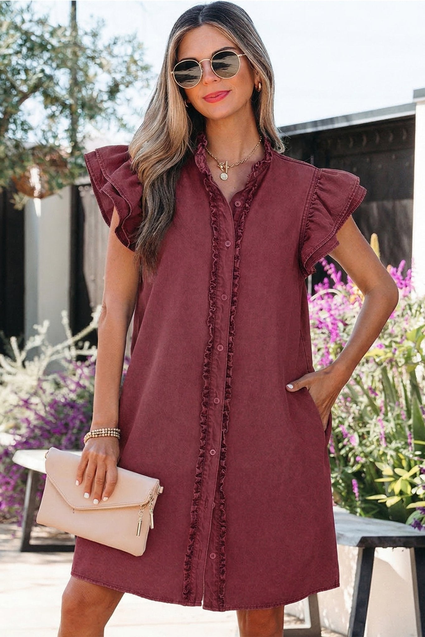 Emelia Short Sleeve Mini Dress - Hello Beautiful BoutiqueMini DressesThreaded Pear