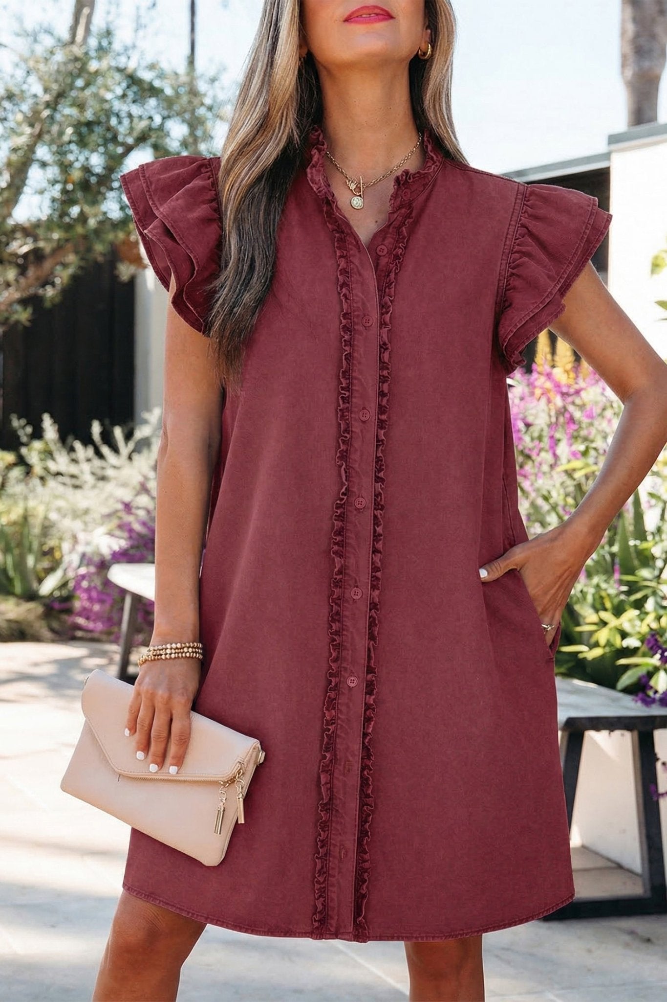 Emelia Short Sleeve Mini Dress - Hello Beautiful BoutiqueMini DressesThreaded Pear