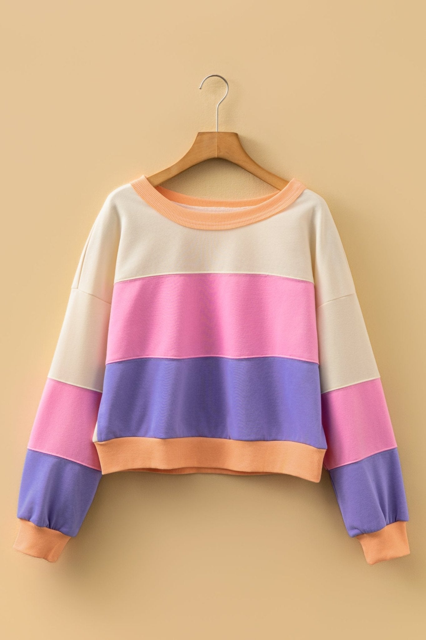 Emerie Drop Shoulder Cropped Sweatshirt - Hello Beautiful BoutiqueSweatshirts & HoodiesThreaded Pear
