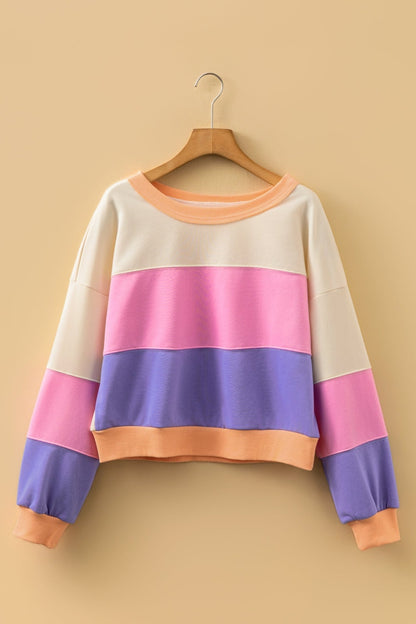 Emerie Drop Shoulder Cropped Sweatshirt - Hello Beautiful BoutiqueSweatshirts & HoodiesThreaded Pear