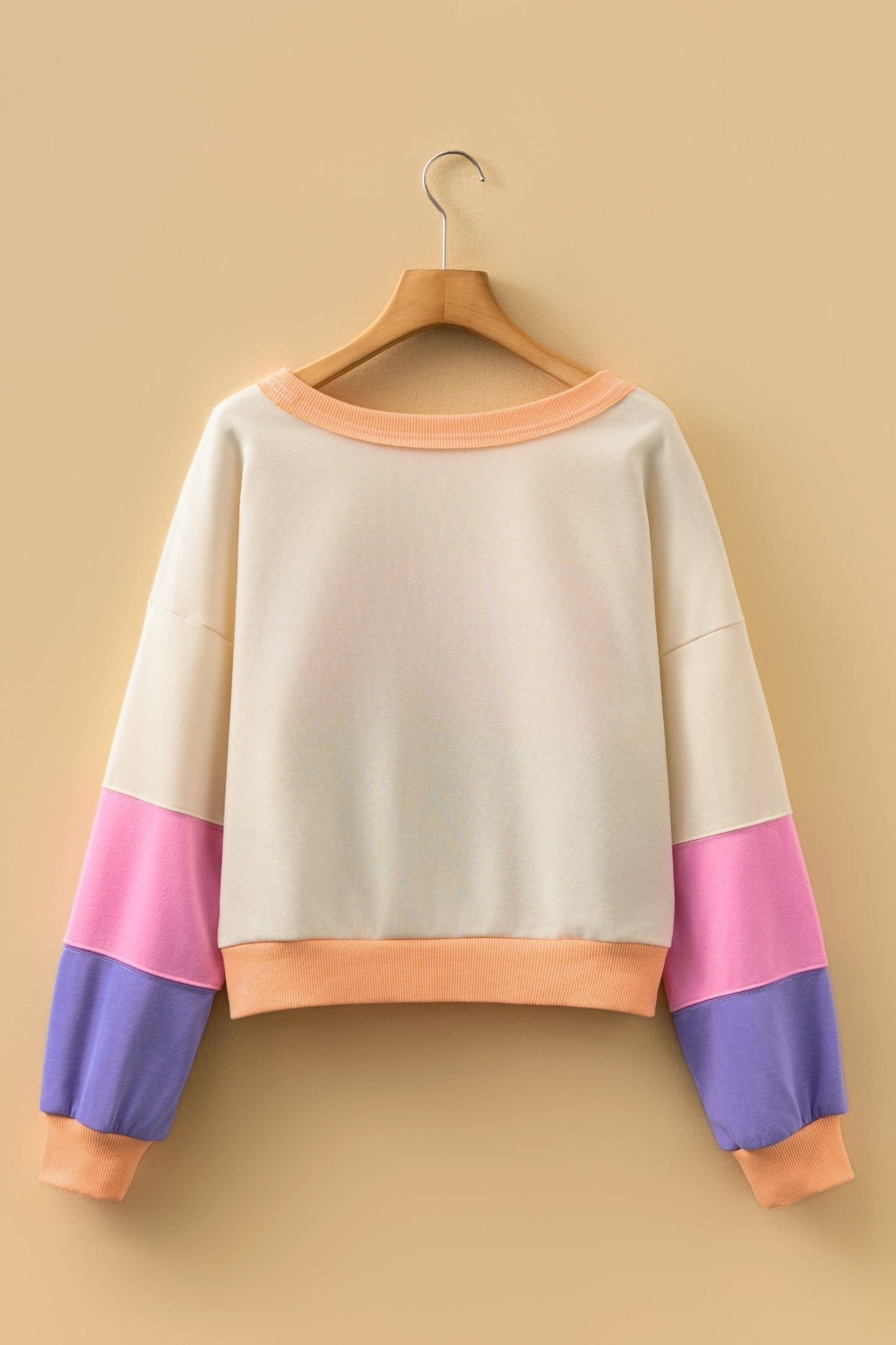 Emerie Drop Shoulder Cropped Sweatshirt - Hello Beautiful BoutiqueSweatshirts & HoodiesThreaded Pear