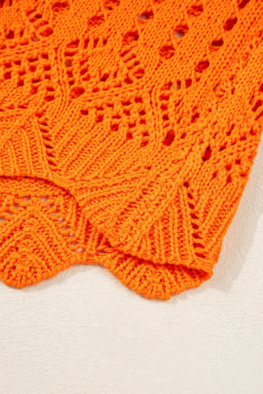 Emerson Crochet Scallop Edge Sweater - Hello Beautiful Boutique15% OFFThreaded Pear