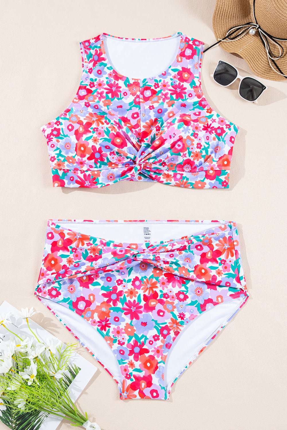 Emerson High Waist Bikini PLUS Set - Hello Beautiful BoutiquePlus Size SwimwearThreaded Pear