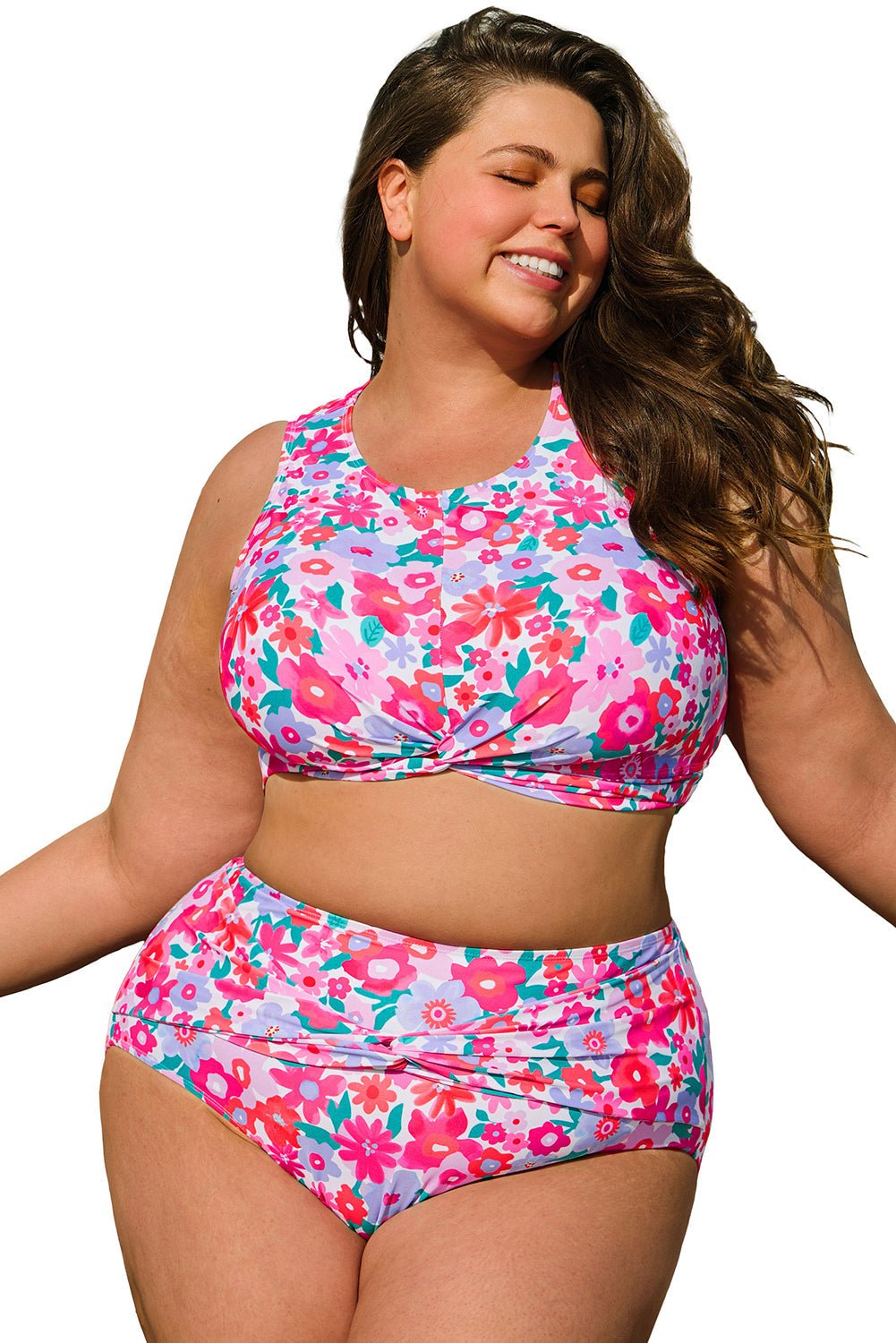 Emerson High Waist Bikini PLUS Set - Hello Beautiful BoutiquePlus Size SwimwearThreaded Pear