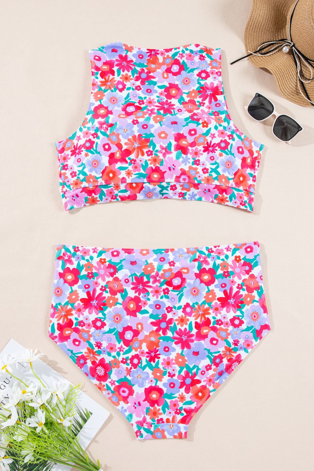 Emerson High Waist Bikini PLUS Set - Hello Beautiful BoutiquePlus Size SwimwearThreaded Pear