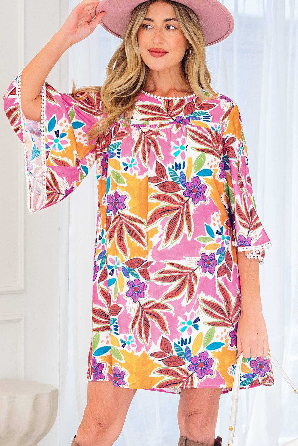 Emersyn Sleeve Swing Mini Dress - Hello Beautiful BoutiqueMini DressesThreaded Pear