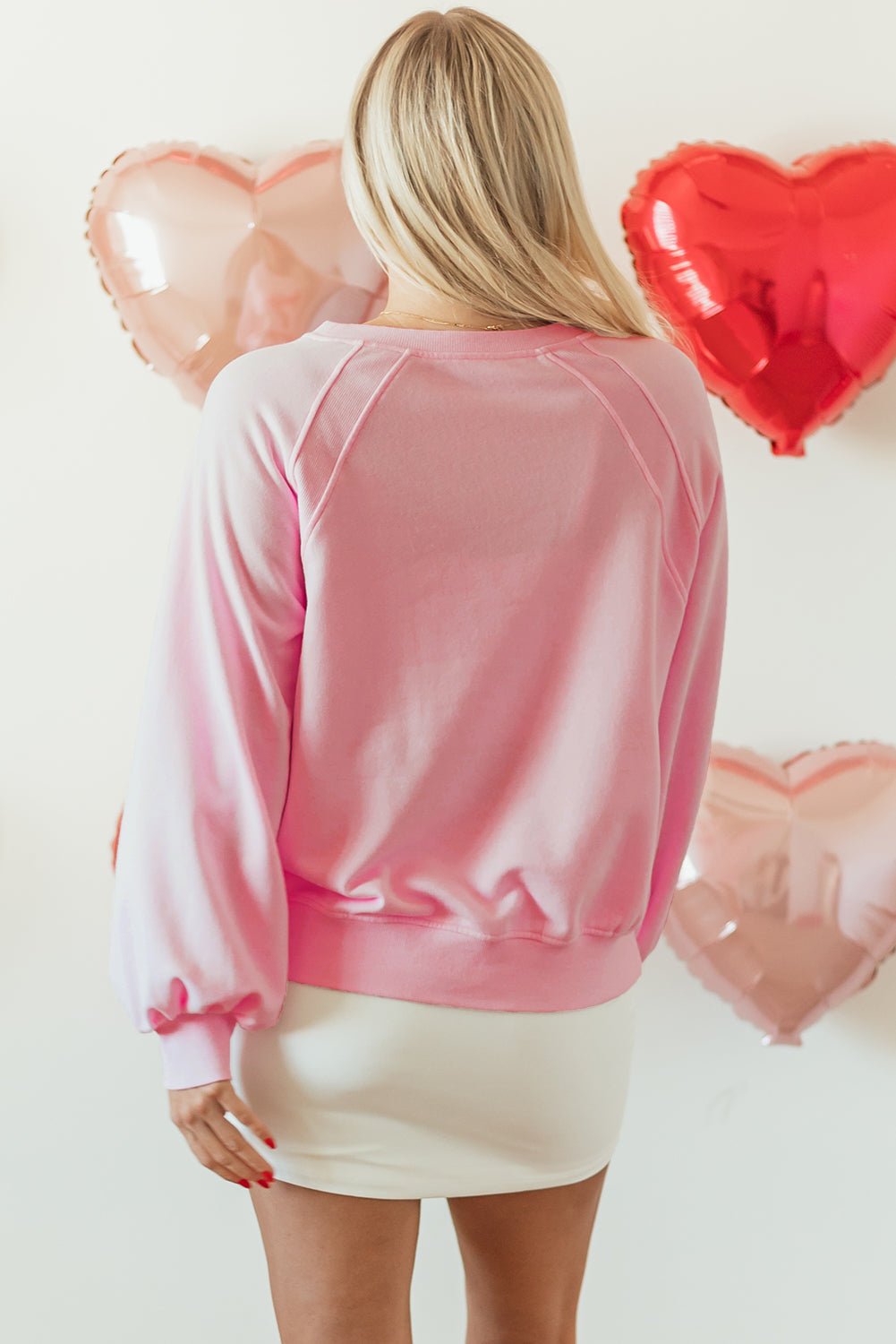 Emery Embroidered Raglan Sleeve Sweatshirt - Hello Beautiful BoutiqueSweatshirts & HoodiesThreaded Pear