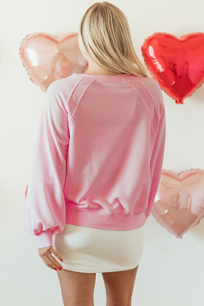 Emery Embroidered Raglan Sleeve Sweatshirt - Hello Beautiful BoutiqueSweatshirts & HoodiesThreaded Pear