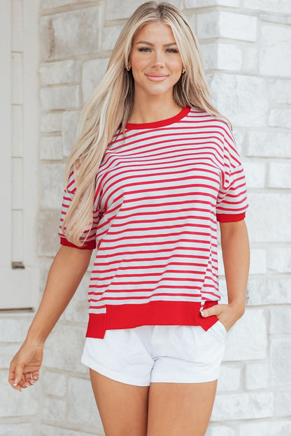 Emery Half Sleeve T Shirt - Hello Beautiful BoutiqueTops & TeesThreaded Pear