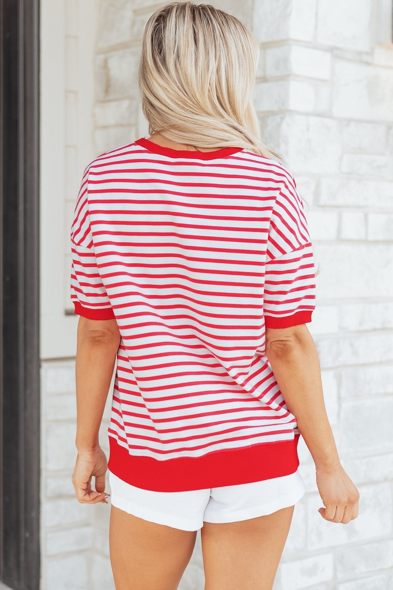 Emery Half Sleeve T Shirt - Hello Beautiful BoutiqueTops & TeesThreaded Pear