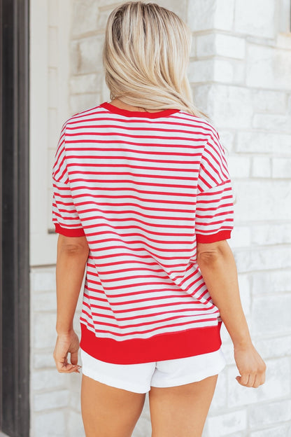 Emery Half Sleeve T Shirt - Hello Beautiful BoutiqueTops & TeesThreaded Pear