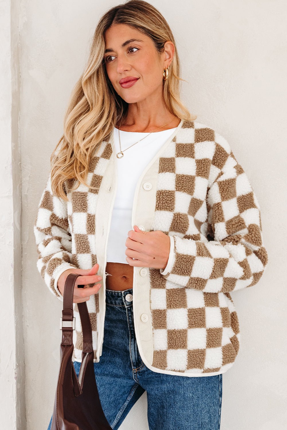 Emery Sherpa Front Chunky Jacket - Hello Beautiful BoutiqueJacketsThreaded Pear