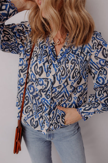 Emi Long Sleeve Shirt Long Sleeve Top - Hello Beautiful BoutiqueBlouses & ShirtsThreaded Pear