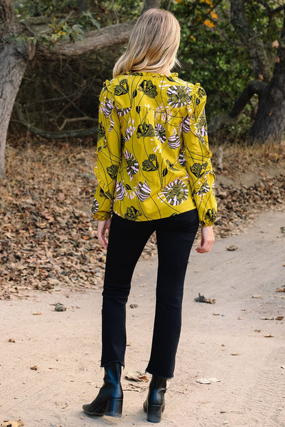 Emilena Long Sleeve Blouse Long Sleeve Top - Hello Beautiful BoutiqueBlouses & ShirtsThreaded Pear