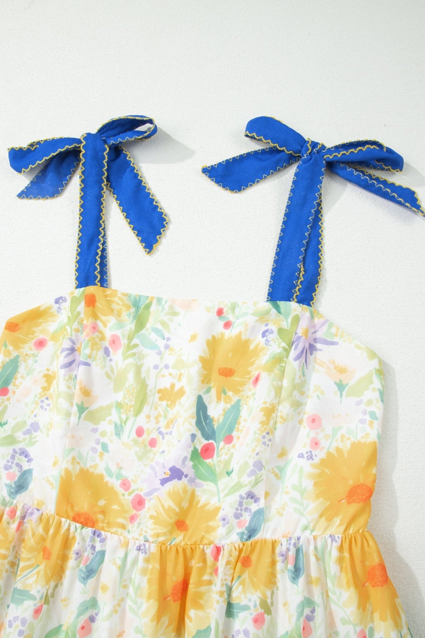 Emilia Straps High Waist Dress - Hello Beautiful BoutiqueFloral DressesThreaded Pear