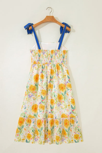 Emilia Straps High Waist Dress - Hello Beautiful BoutiqueFloral DressesThreaded Pear