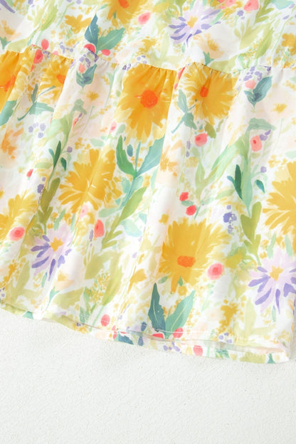 Emilia Straps High Waist Dress - Hello Beautiful BoutiqueFloral DressesThreaded Pear