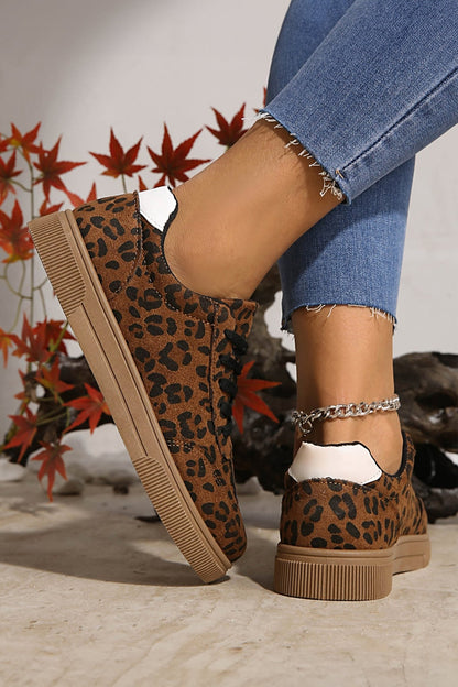 Emiliana Tab Patchwork Laceup Shoes - Hello Beautiful BoutiqueWomens ShoesThreaded Pear