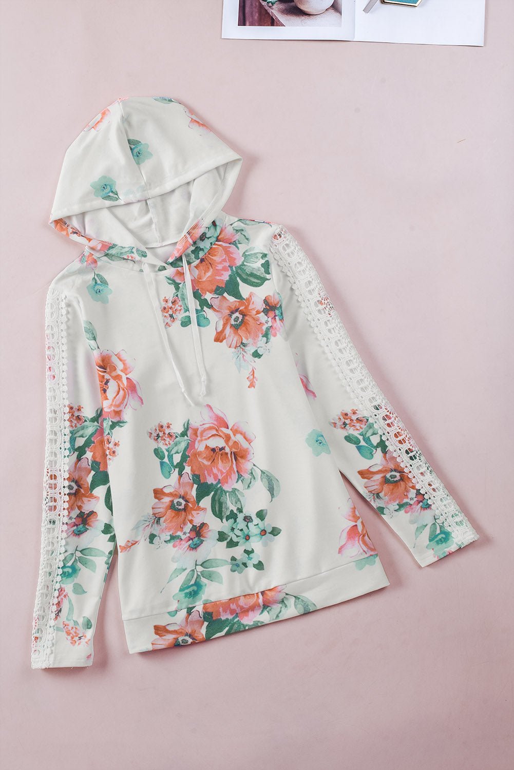Emilie Contrast Long Sleeve Hoodie - Hello Beautiful BoutiqueSweatshirts & HoodiesThreaded Pear
