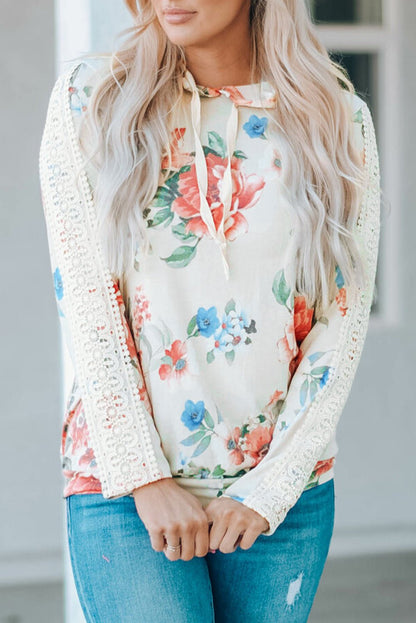 Emilie Contrast Long Sleeve Hoodie - Hello Beautiful BoutiqueSweatshirts & HoodiesThreaded Pear