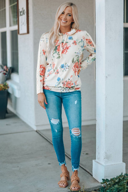 Emilie Contrast Long Sleeve Hoodie - Hello Beautiful BoutiqueSweatshirts & HoodiesThreaded Pear