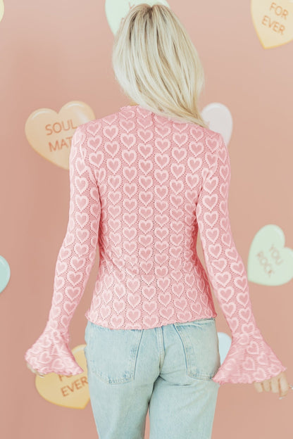 Emily Sleeve Mock Fitted Top - Hello Beautiful BoutiqueLong Sleeve TopsThreaded Pear