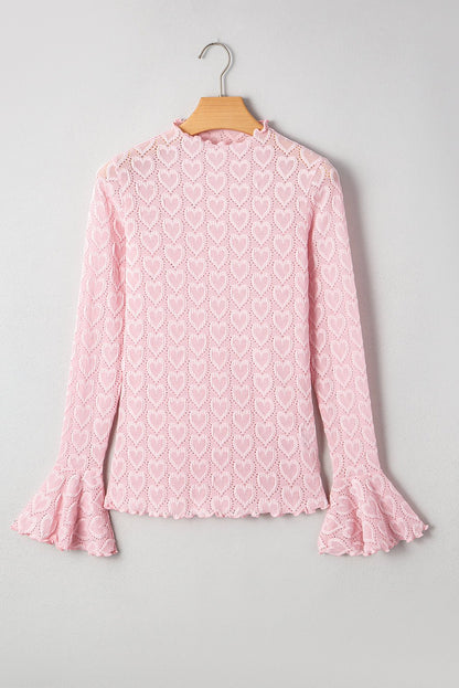 Emily Sleeve Mock Fitted Top - Hello Beautiful BoutiqueLong Sleeve TopsThreaded Pear