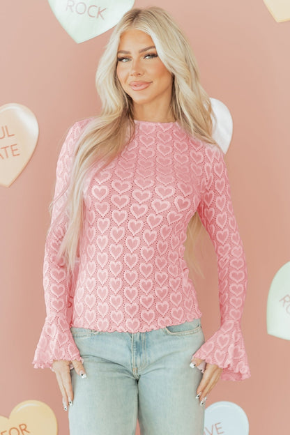Emily Sleeve Mock Fitted Top - Hello Beautiful BoutiqueLong Sleeve TopsThreaded Pear