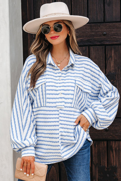 Emma Chest Loose Fit Blouse - Hello Beautiful BoutiqueBlouses & ShirtsThreaded Pear