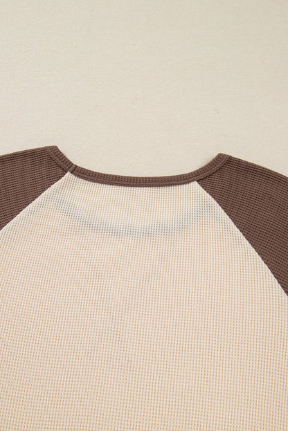Emmeline Patchwork Color Block Long Sleeve Top - Hello Beautiful BoutiqueLong Sleeve TopsThreaded Pear