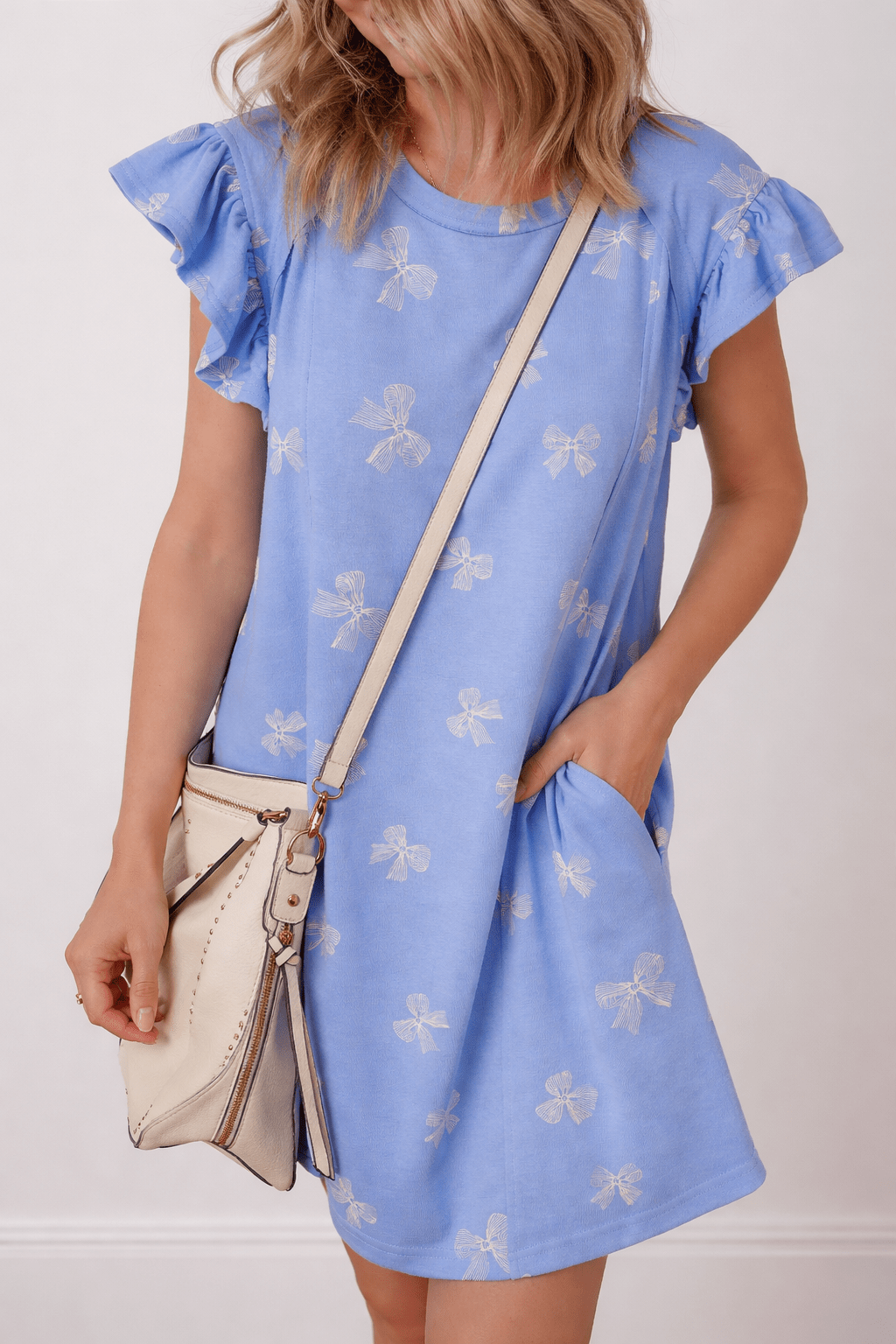 Emmie Sleeve Shift Mini Dress - Hello Beautiful BoutiqueMini DressesThreaded Pear