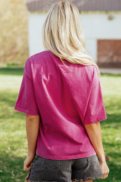 Emmy Mineral Wash Cotton Tee - Hello Beautiful BoutiqueTops & TeesThreaded Pear
