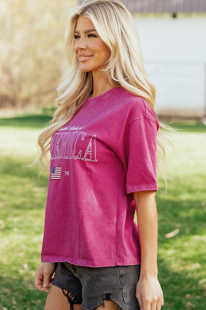 Emmy Mineral Wash Cotton Tee - Hello Beautiful BoutiqueTops & TeesThreaded Pear