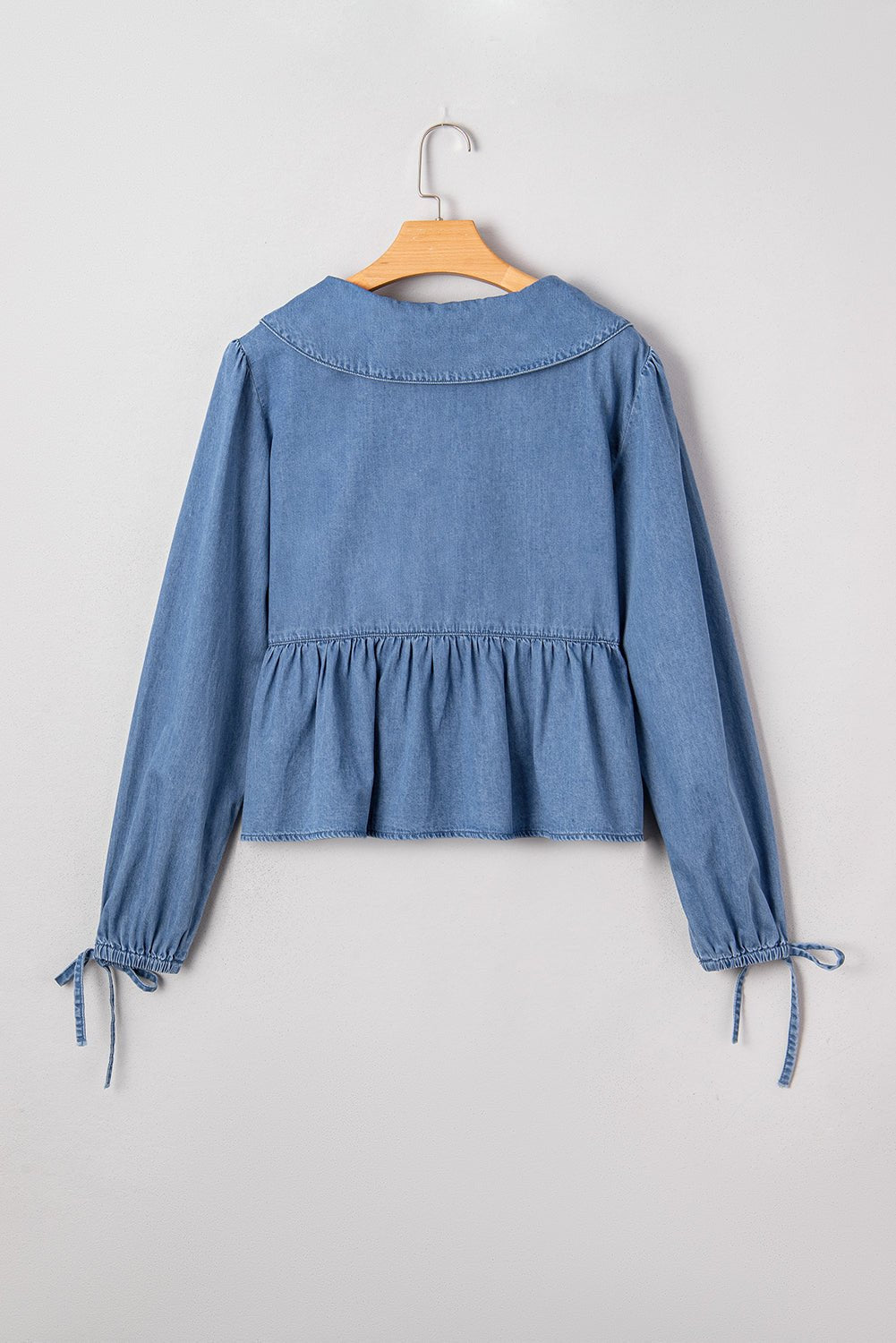 Emmy Sleeve Tied Peplum Top - Hello Beautiful BoutiqueBlouses & ShirtsThreaded Pear