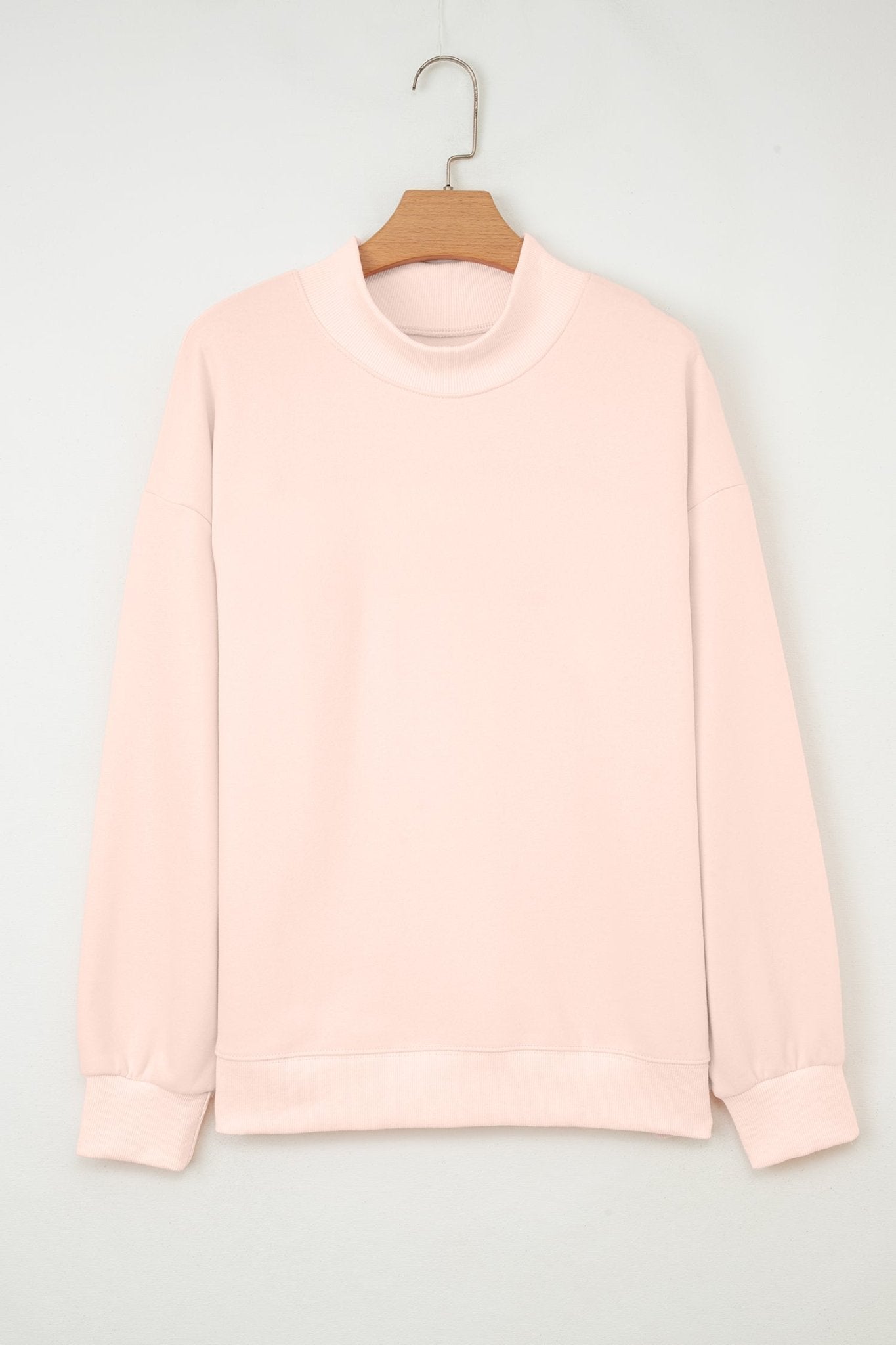 Ensley apricot Oversize Mock Sweatshirt - Hello Beautiful BoutiqueSweatshirts & HoodiesThreaded Pear