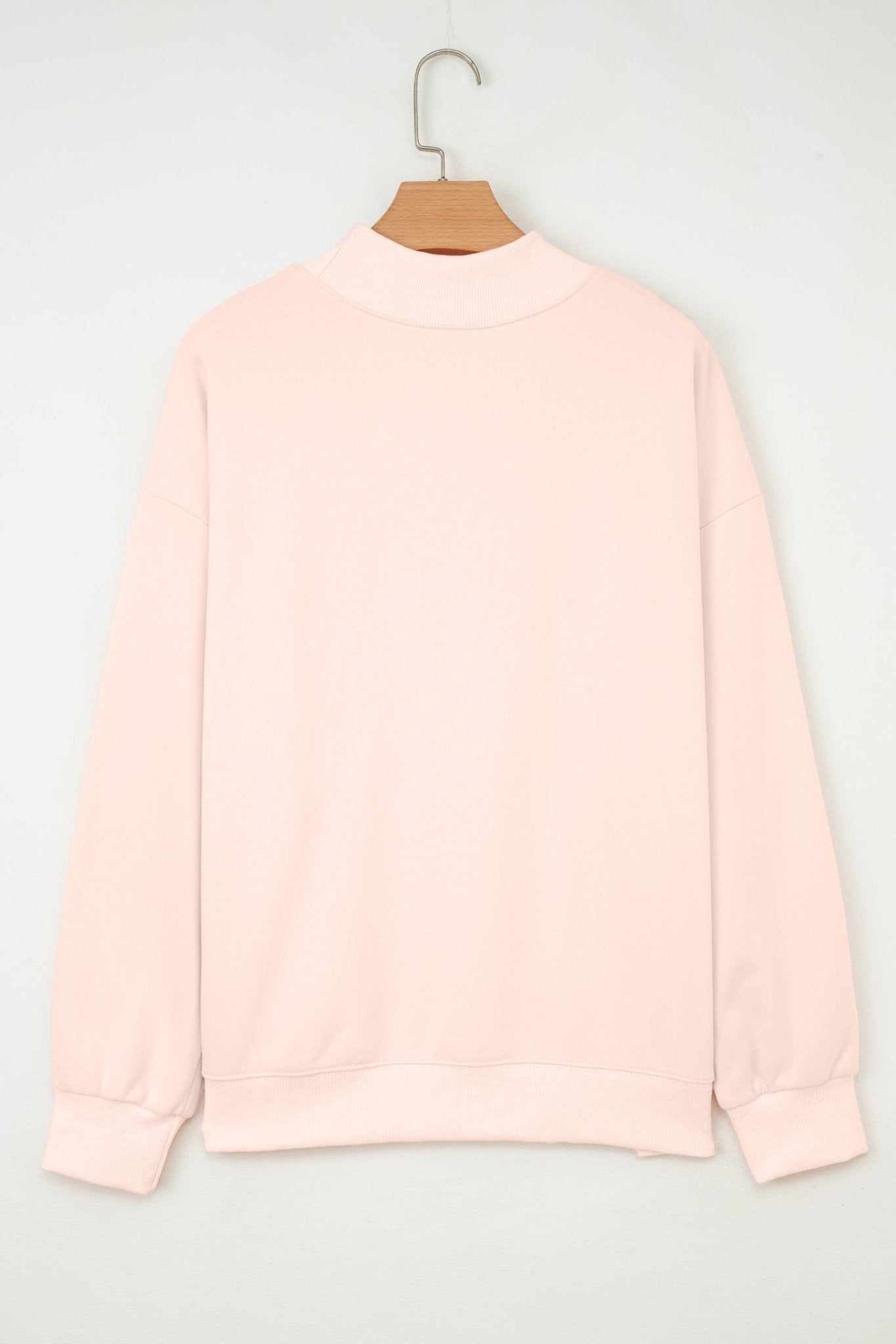 Ensley apricot Oversize Mock Sweatshirt - Hello Beautiful BoutiqueSweatshirts & HoodiesThreaded Pear