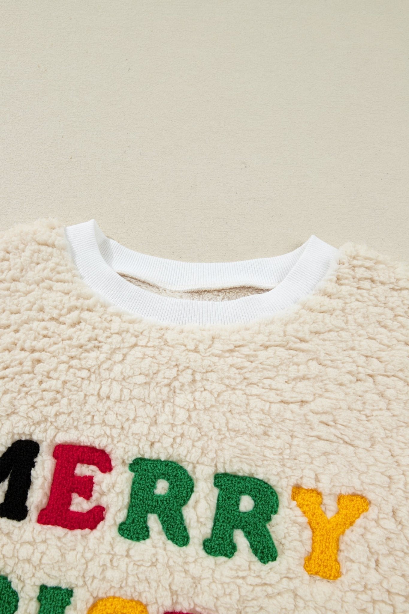 Ensley Christmas Embroidered Sherpa Pullover - Hello Beautiful BoutiqueSweatshirts & HoodiesThreaded Pear